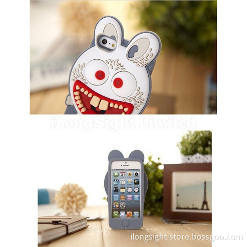 Anger Rabbit 3D Silicone Case For iPhone 5